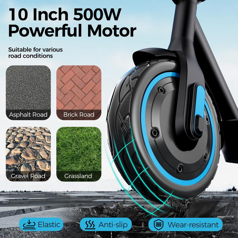 Electric Scooter V10 / 500W,Speed 18MPH, Long Range 45KM