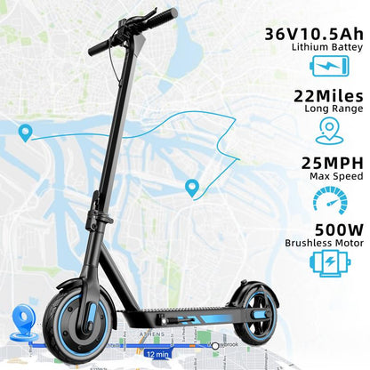 Electric Scooter V10 / 500W,Speed 18MPH, Long Range 45KM
