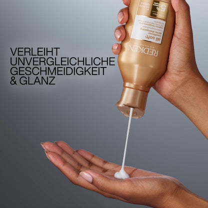 Redken | Spülung Für Trockenes Und Brüchiges Haar, Belebt Und Hydratisiert, Mit Fettsäuren, Antioxidantien Und Argan-Öl, All Soft Conditioner