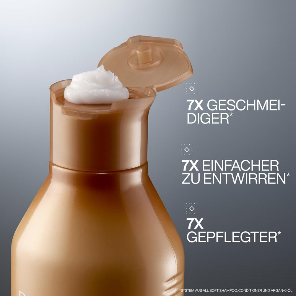 Redken | Spülung Für Trockenes Und Brüchiges Haar, Belebt Und Hydratisiert, Mit Fettsäuren, Antioxidantien Und Argan-Öl, All Soft Conditioner