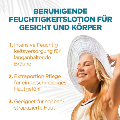 Garnier after Sun Lotion, Kühlende Und Beruhigende Bodylotion Mit Aloe Vera, Ambre Solaire Feuchtigkeits-Milch, 1 X 400 Ml