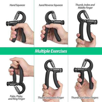 Grip Strength Trainer - Adjustable Resistance 22-132Lbs (10-60Kg)