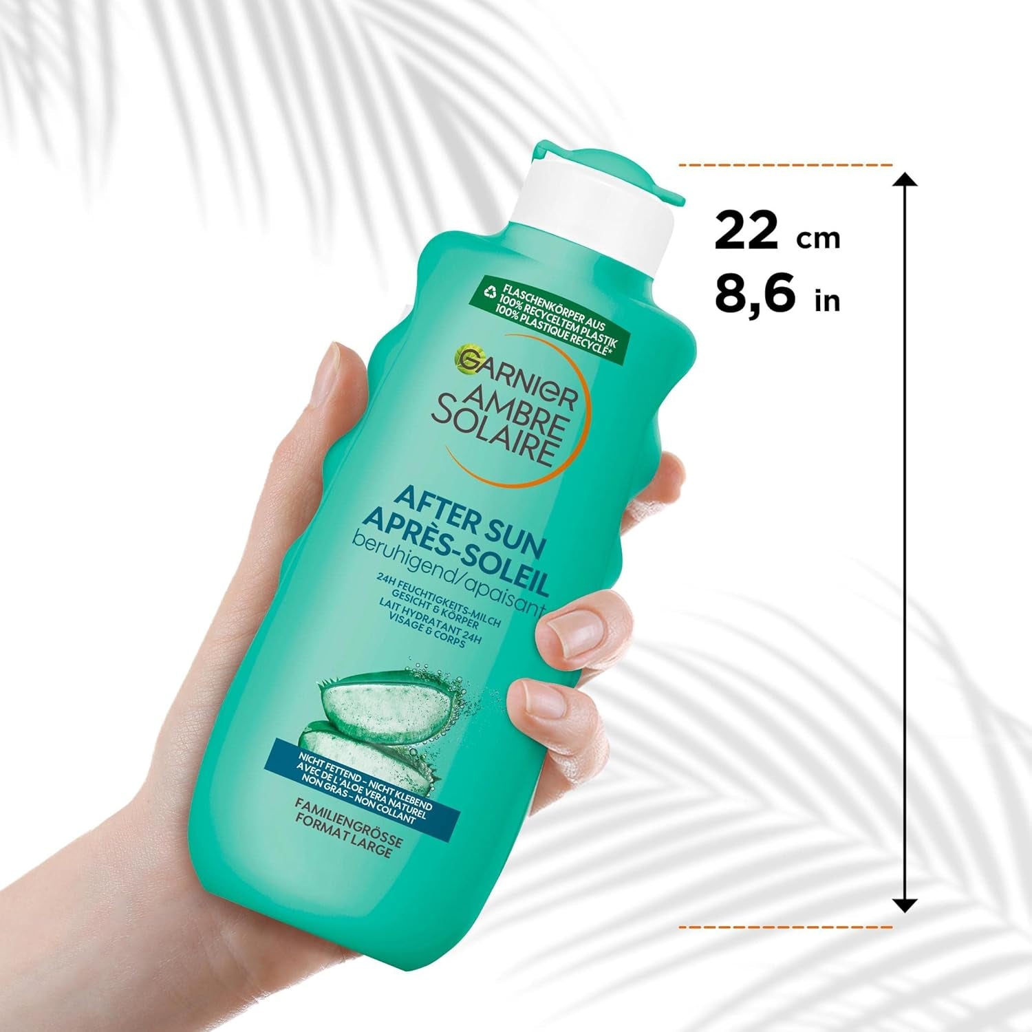Garnier after Sun Lotion, Kühlende Und Beruhigende Bodylotion Mit Aloe Vera, Ambre Solaire Feuchtigkeits-Milch, 1 X 400 Ml