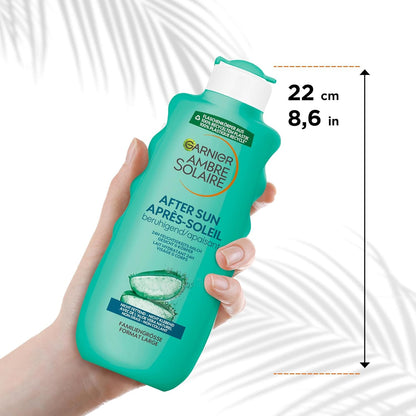 Garnier after Sun Lotion, Kühlende Und Beruhigende Bodylotion Mit Aloe Vera, Ambre Solaire Feuchtigkeits-Milch, 1 X 400 Ml