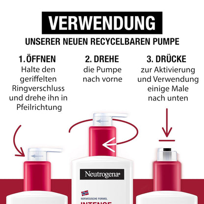 Neutrogena Intense Repair Reparierender CICA Bodybalsam, Feuchtigkeitsspendende Bodylotion Mit Glycerin & Centella Asiatica, Nicht Fettende Körperlotion Für Raue, Sehr Trockene Haut (250 Ml)